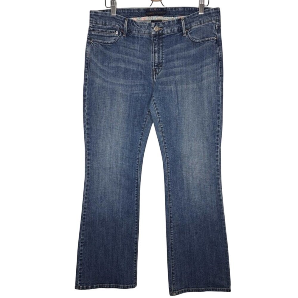 Vintage 547 Levis Jeans Womens 16 Premium Flare Medium Wash‎ Denim